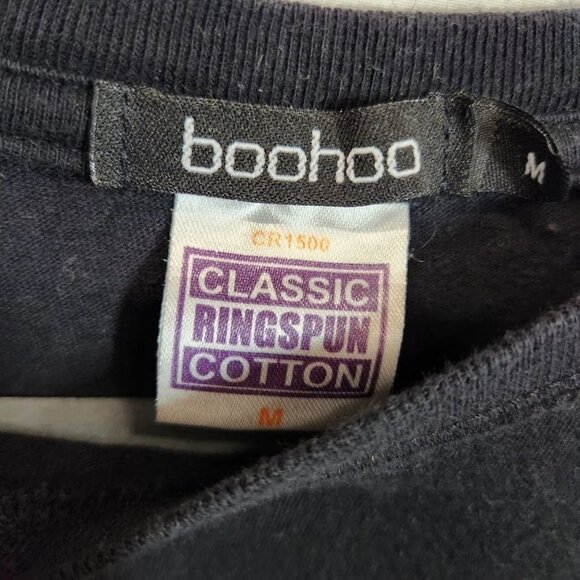 Boohoo‎ The Romantics Short Sleeve Crewneck Tee in Black - Size Medium - Picture 5 of 7